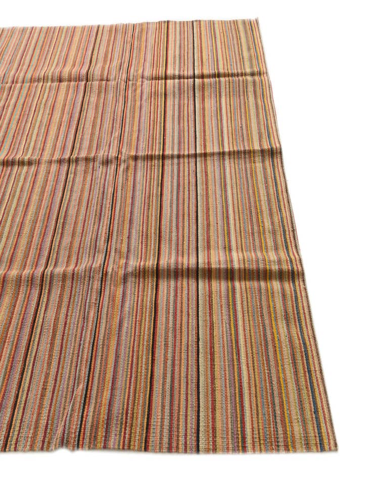 Detail image of 6' 5 x 9' 8  Hand Woven Kilim Modern Wool Rug