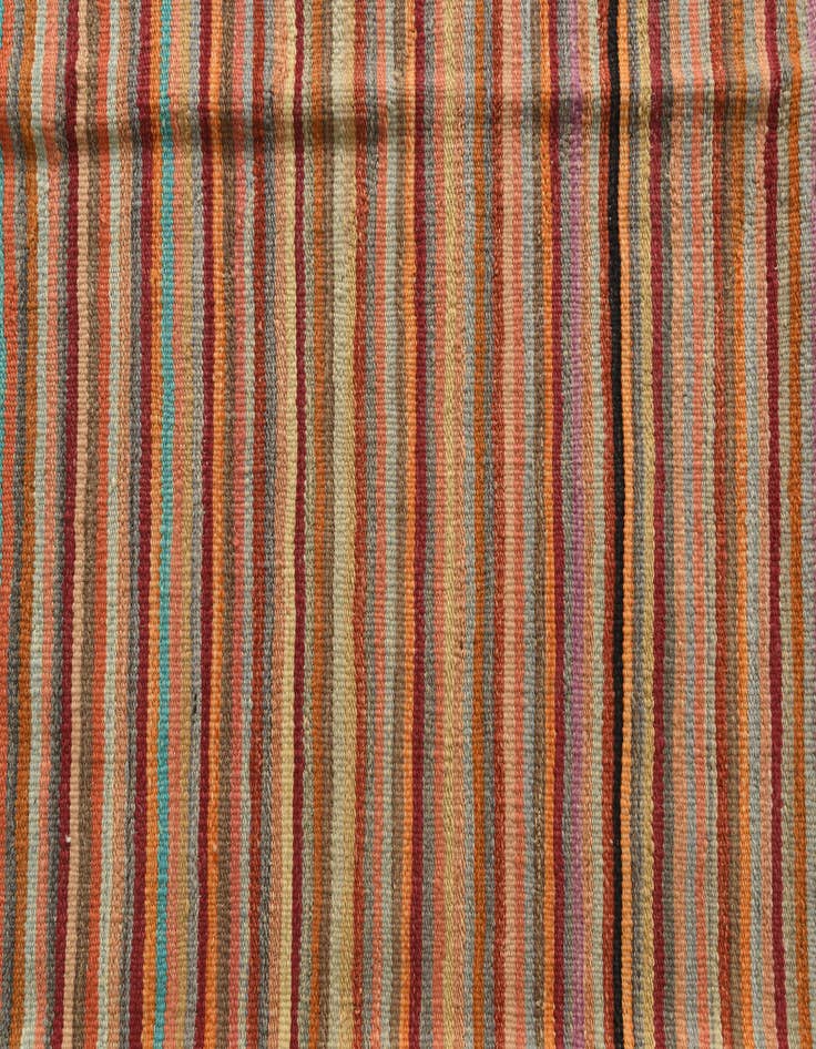 Detail image of 6' 5 x 9' 8  Hand Woven Kilim Modern Wool Rug