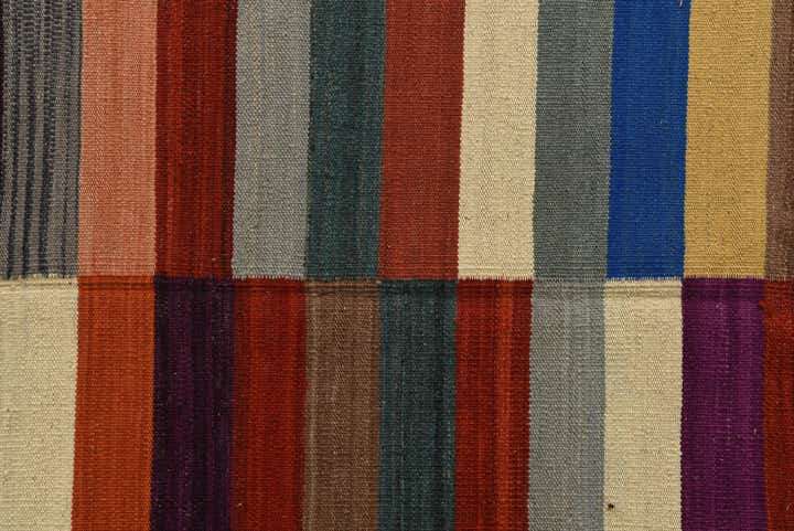8' 3 x 9' 9 Hand Woven Kilim Modern Wool Rug