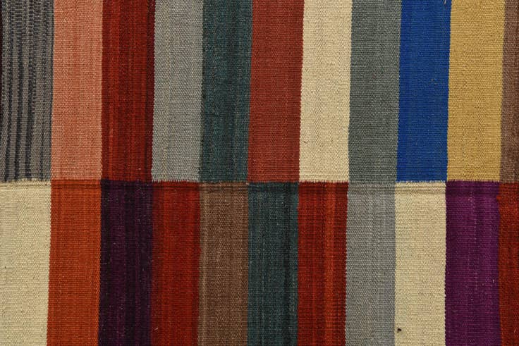 Detail image of 8' 3 x 9' 9 Hand Woven Kilim Modern Wool Rug
