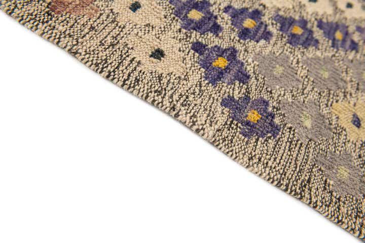 6' 4 x 7' 8 Hand Knotted Kilim Modern Wool Rug