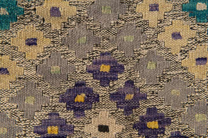 6' 4 x 7' 8 Hand Knotted Kilim Modern Wool Rug
