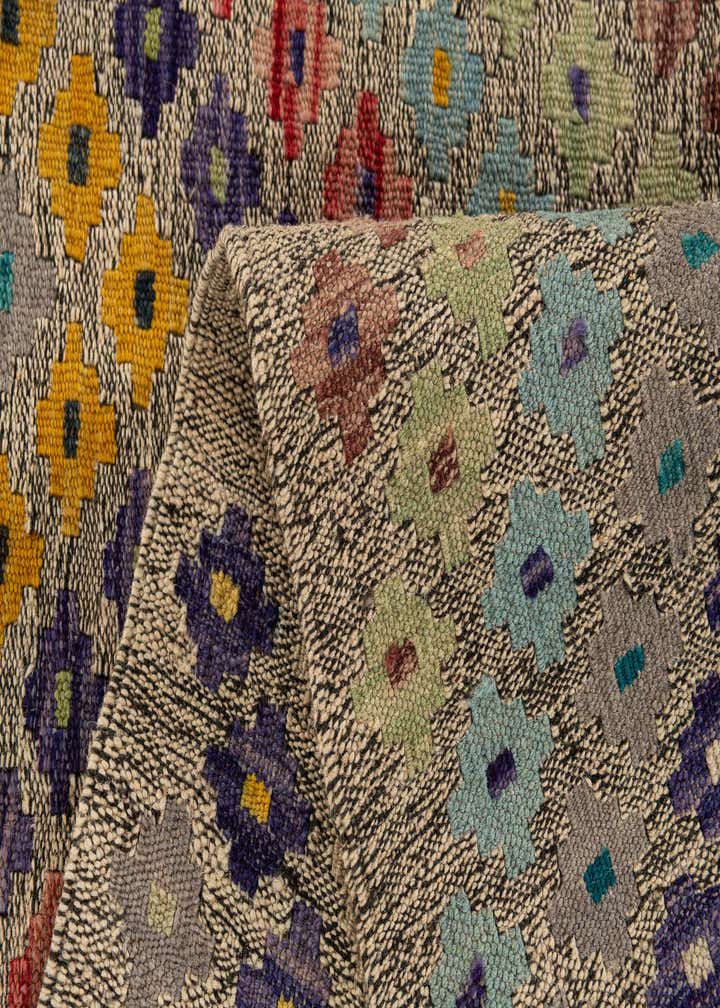 6' 4 x 7' 8 Hand Knotted Kilim Modern Wool Rug
