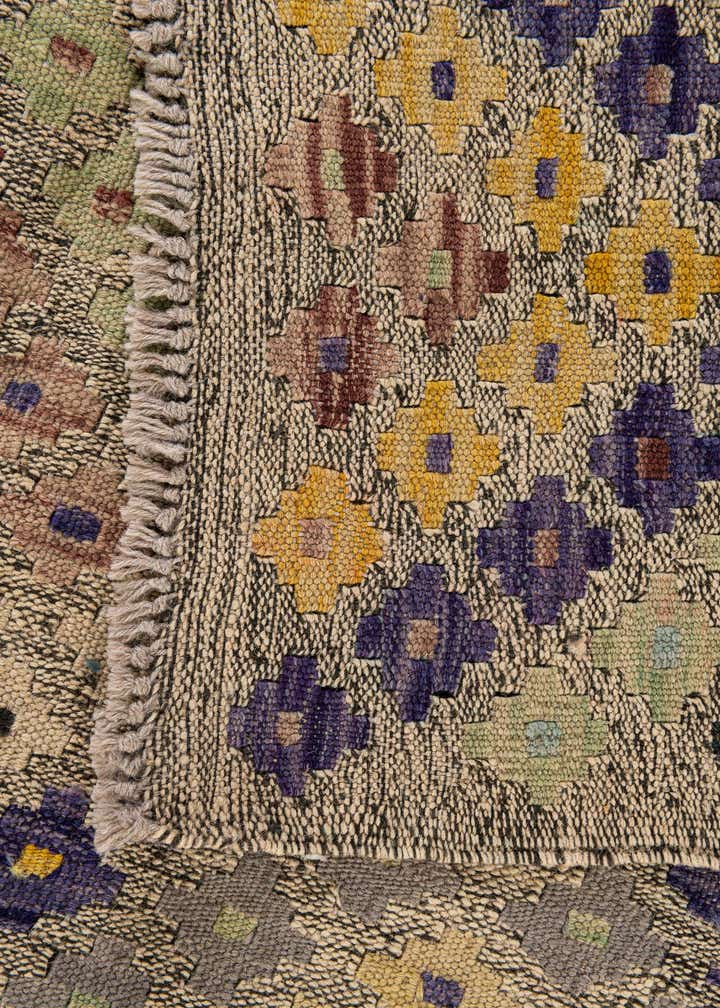 6' 4 x 7' 8 Hand Knotted Kilim Modern Wool Rug