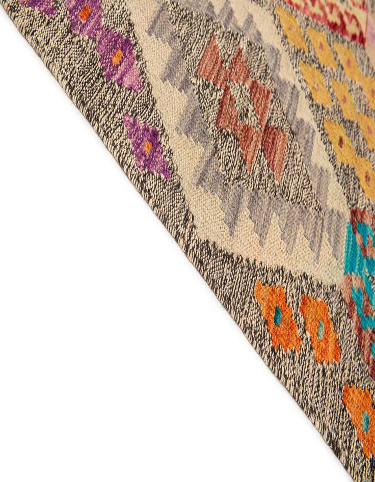 Detail image of 7' x 9' 10  Hand Woven Kilim Modern Wool Rug