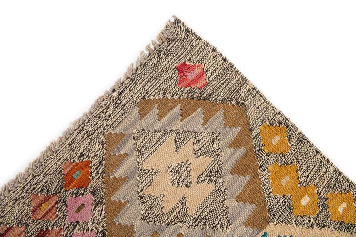 7' x 9' 10 Hand Woven Kilim Modern Wool Rug