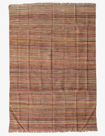 5' 8 x 8' 3 Hand Woven Kilim Modern Wool Rug
