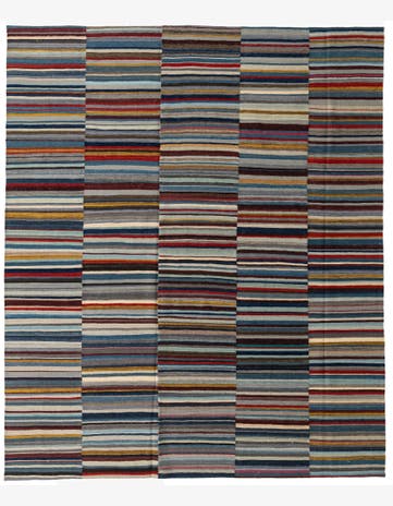 8' 3 x 9' 9 Hand Woven Kilim Modern Wool Rug