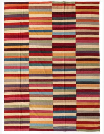 8' 2 x 11' 1 Hand Woven Kilim Modern Wool Rug