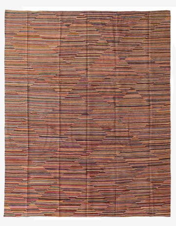 8' x 9' 9 Hand Woven Kilim Modern Wool Rug