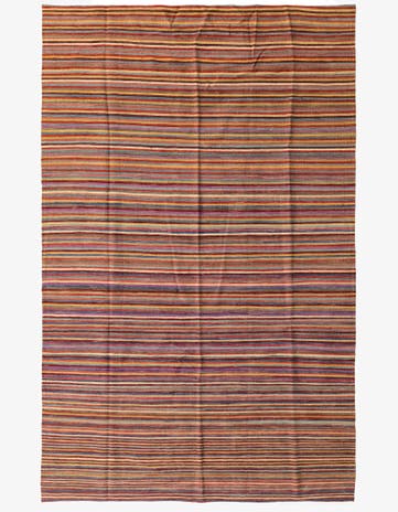 6' 7 x 9' 7 Hand Woven Kilim Modern Wool Rug
