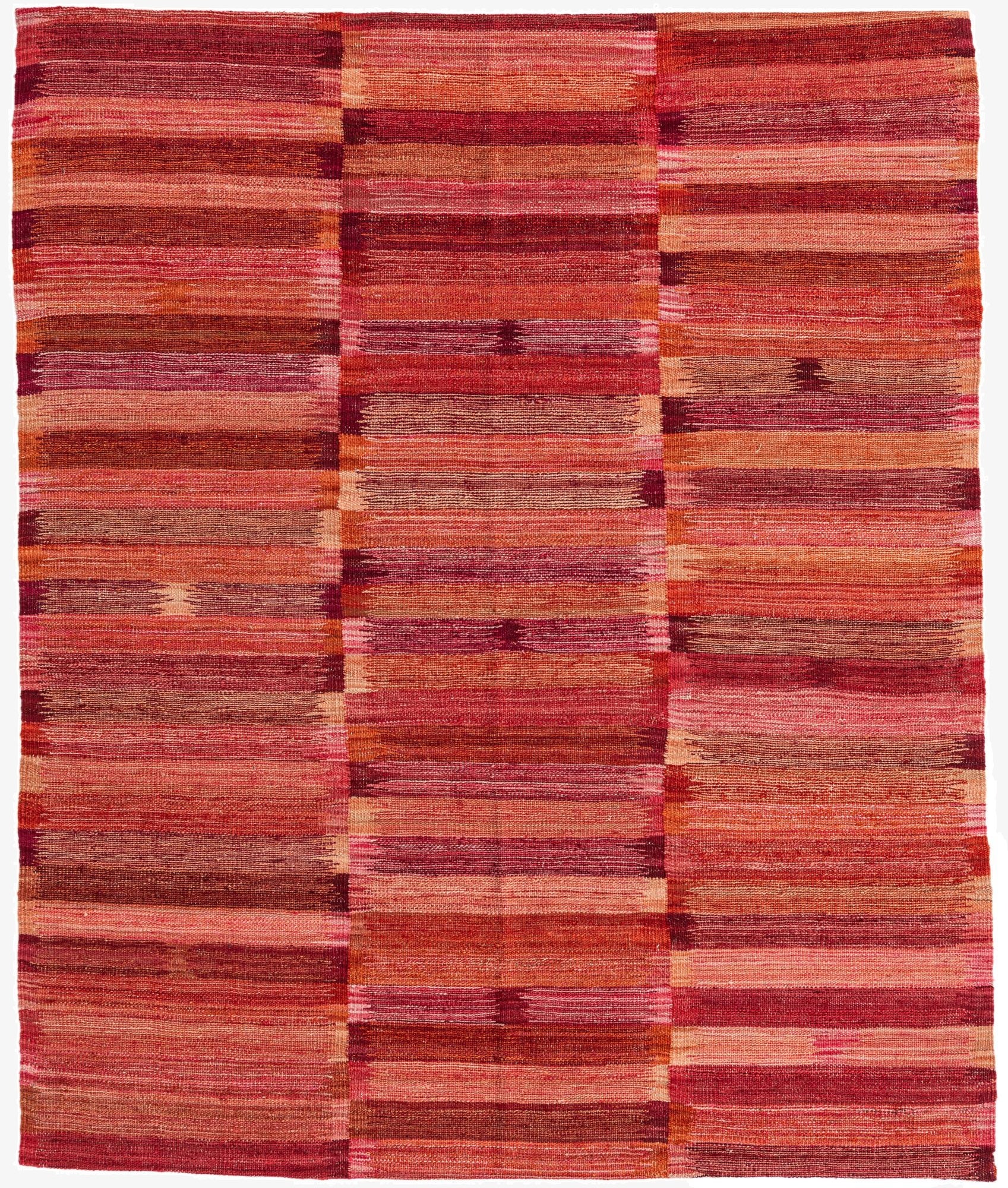 5' 3 x 6' 4  Hand Woven Kilim Modern Wool Rug