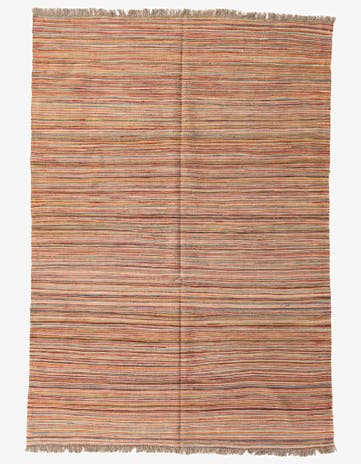 5' 6 x 7' 10 Hand Woven Kilim Modern Wool Rug