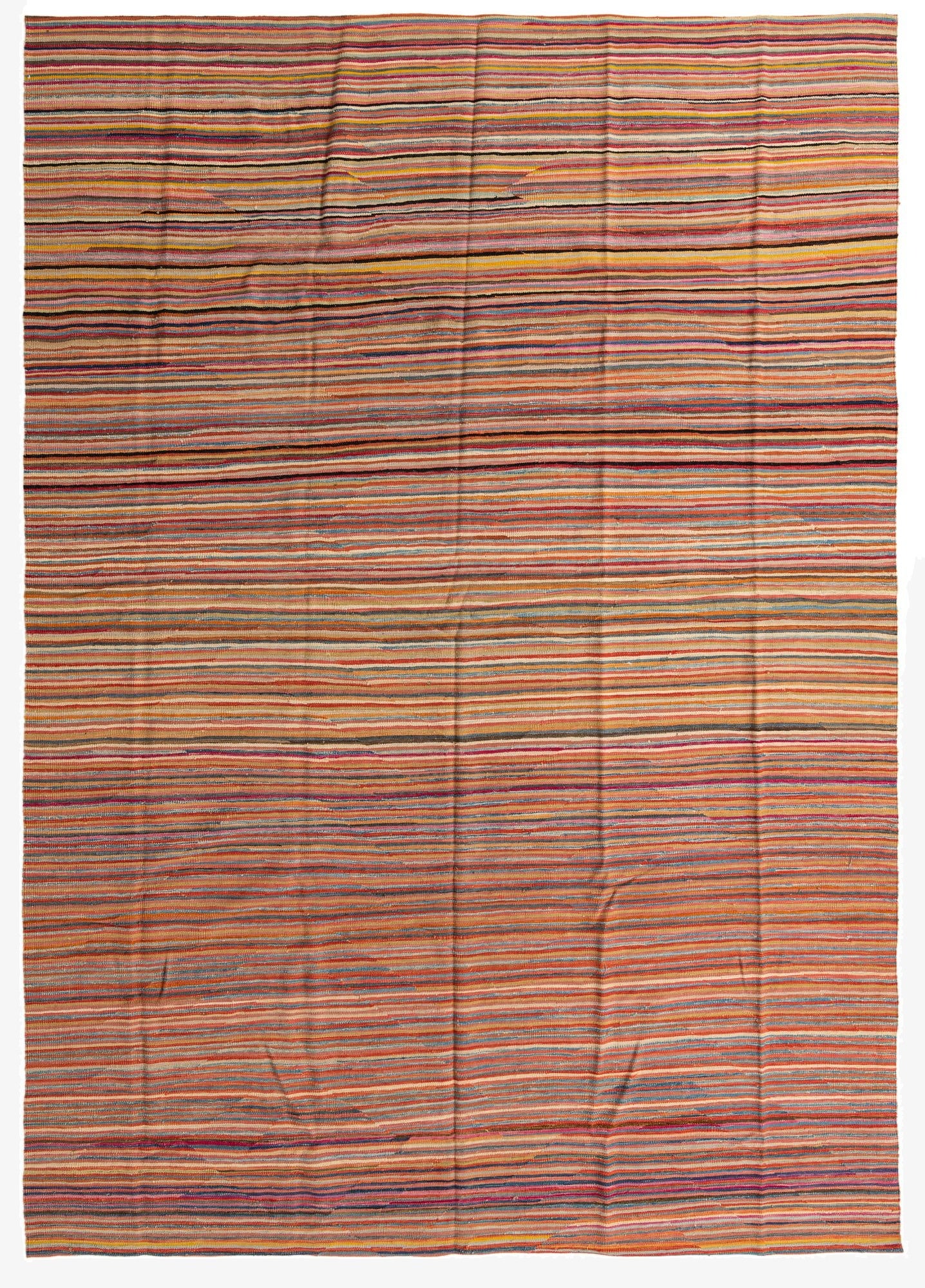 9' 9 x 14'  Hand Woven Kilim Modern Wool Rug