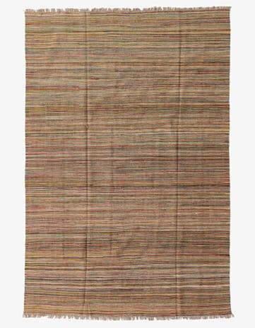 6' 6 x 9' 6 Hand Woven Kilim Modern Wool Rug