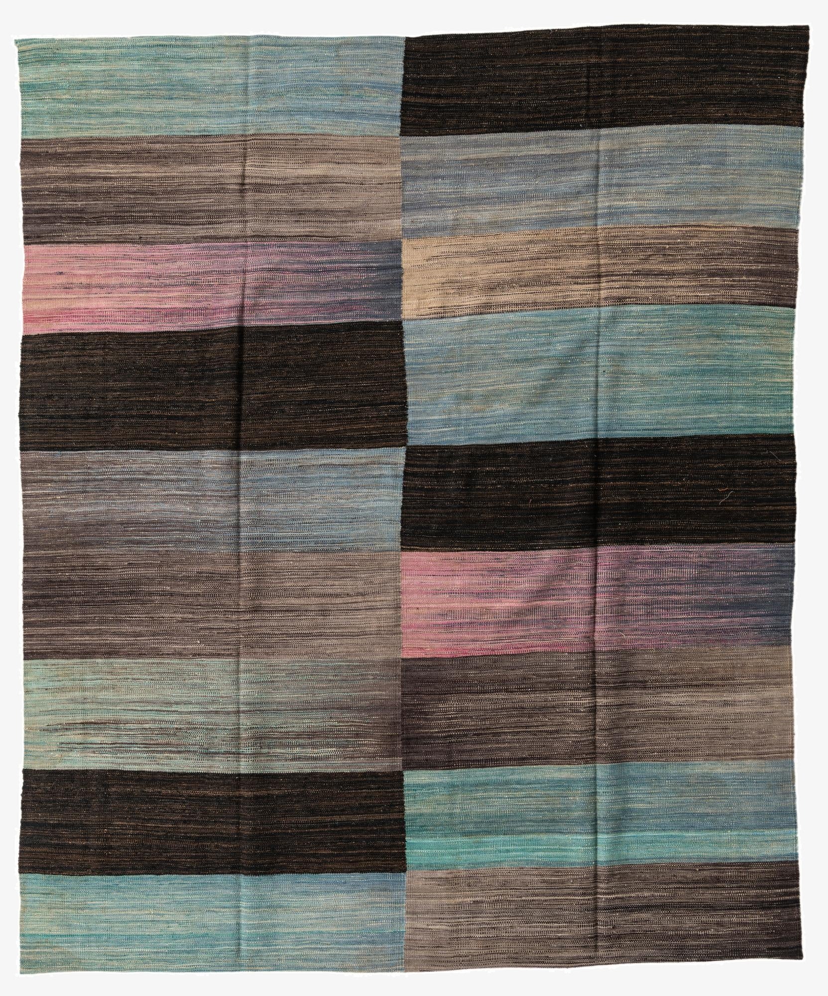 8' x 9' 7  Hand Woven Kilim Modern Wool Rug