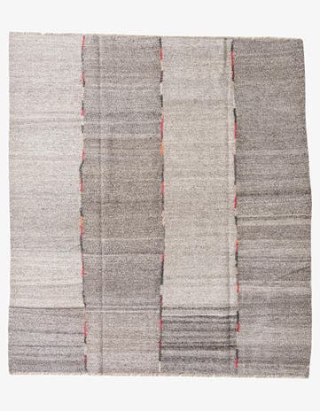8' 9 x 9' 9 Hand Woven Kilim Modern Wool Rug