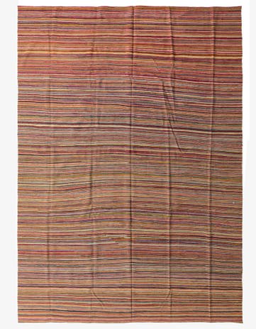 10' 1 x 14' Hand Woven Kilim Modern Wool Rug