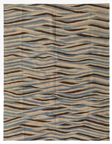 4' 8 x 6' Hand Woven Kilim Modern Wool Rug