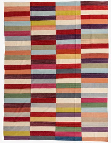 8' 7 x 11' 5 Hand Woven Kilim Modern Wool Rug