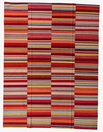 8' 7 x 11' 4 Hand Woven Kilim Modern Wool Rug