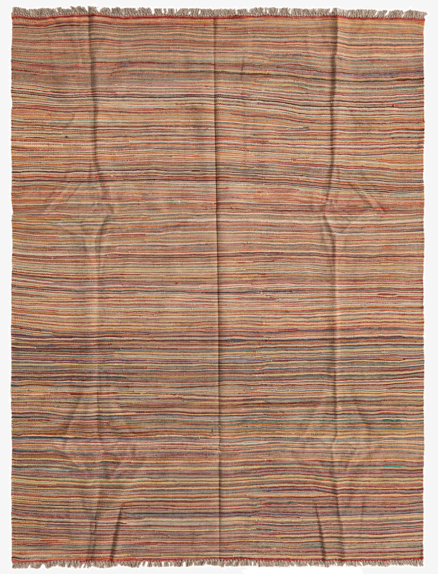 5' x 6' 7  Hand Woven Kilim Modern Wool Rug