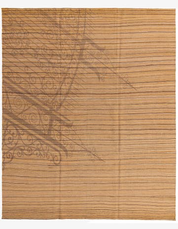 8' 4 x 10' 2 Hand Woven Kilim Modern Wool Rug