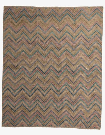 10' 8 x 12' 10 Hand Woven Kilim Modern Wool Rug