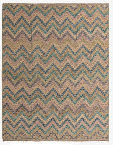 8' 9 x 11' 1 Hand Woven Kilim Modern Wool Rug