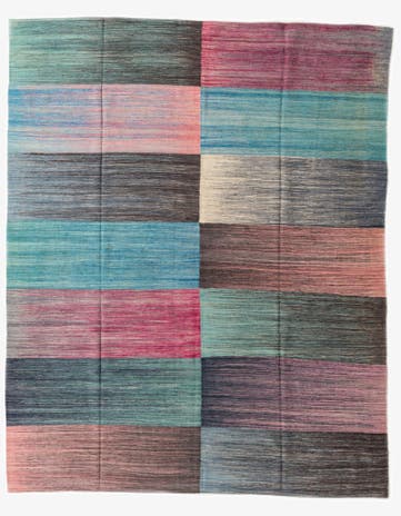 7' 9 x 9' 8 Hand Woven Kilim Modern Wool Rug