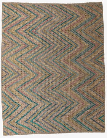 10' 7 x 13' 2 Hand Woven Kilim Modern Wool Rug
