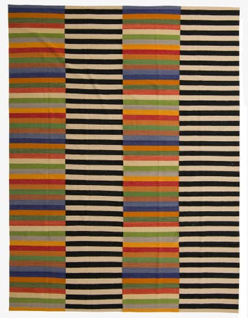 9' 9 x 12' 11 Hand Woven Kilim Modern Wool Rug