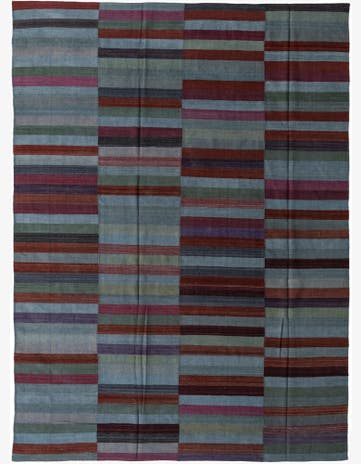 8' 4 x 11' 4 Hand Woven Kilim Modern Wool Rug