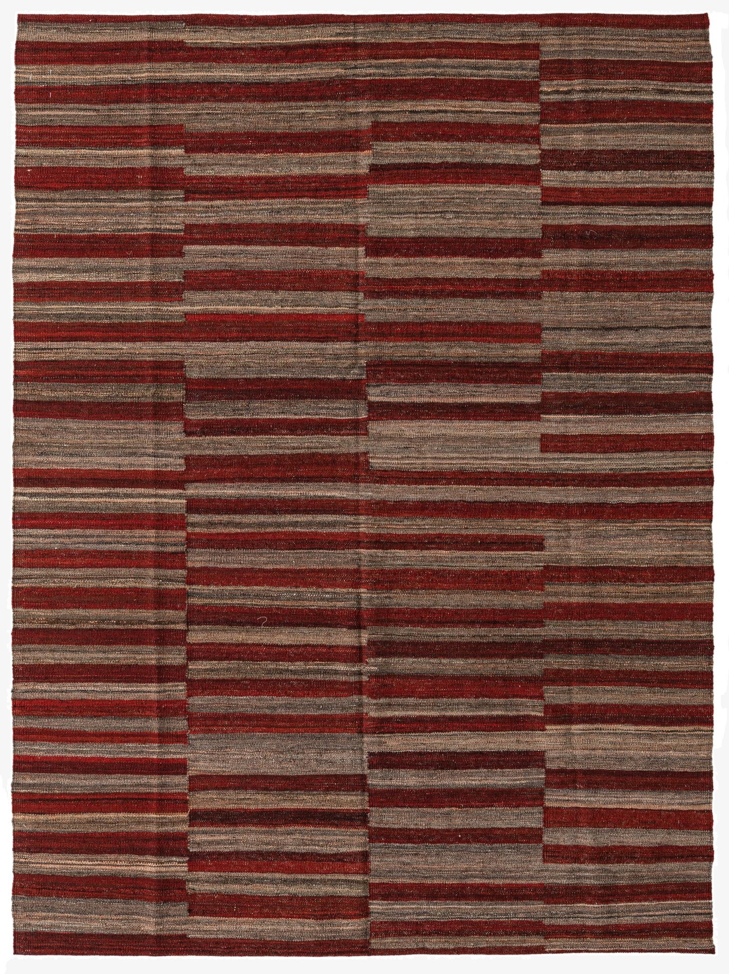 6' 8 x 8'  Hand Woven Kilim Modern Wool Rug