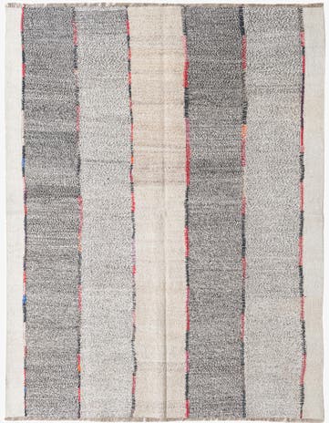 6' x 7' 9 Hand Woven Kilim Modern Wool Rug