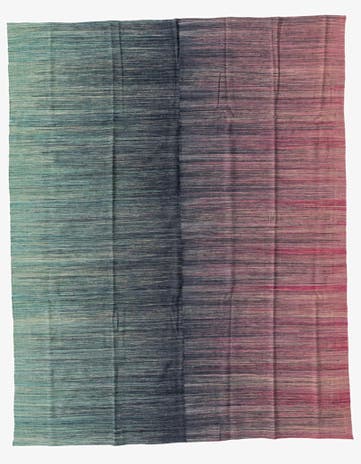 7' 8 x 9' 7 Hand Woven Kilim Modern Wool Rug