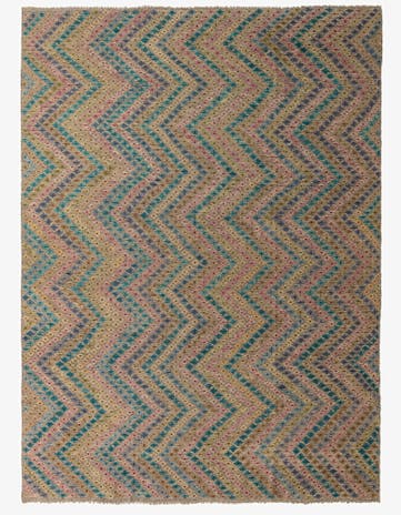 9' 6 x 13' 5 Hand Woven Kilim Modern Wool Rug