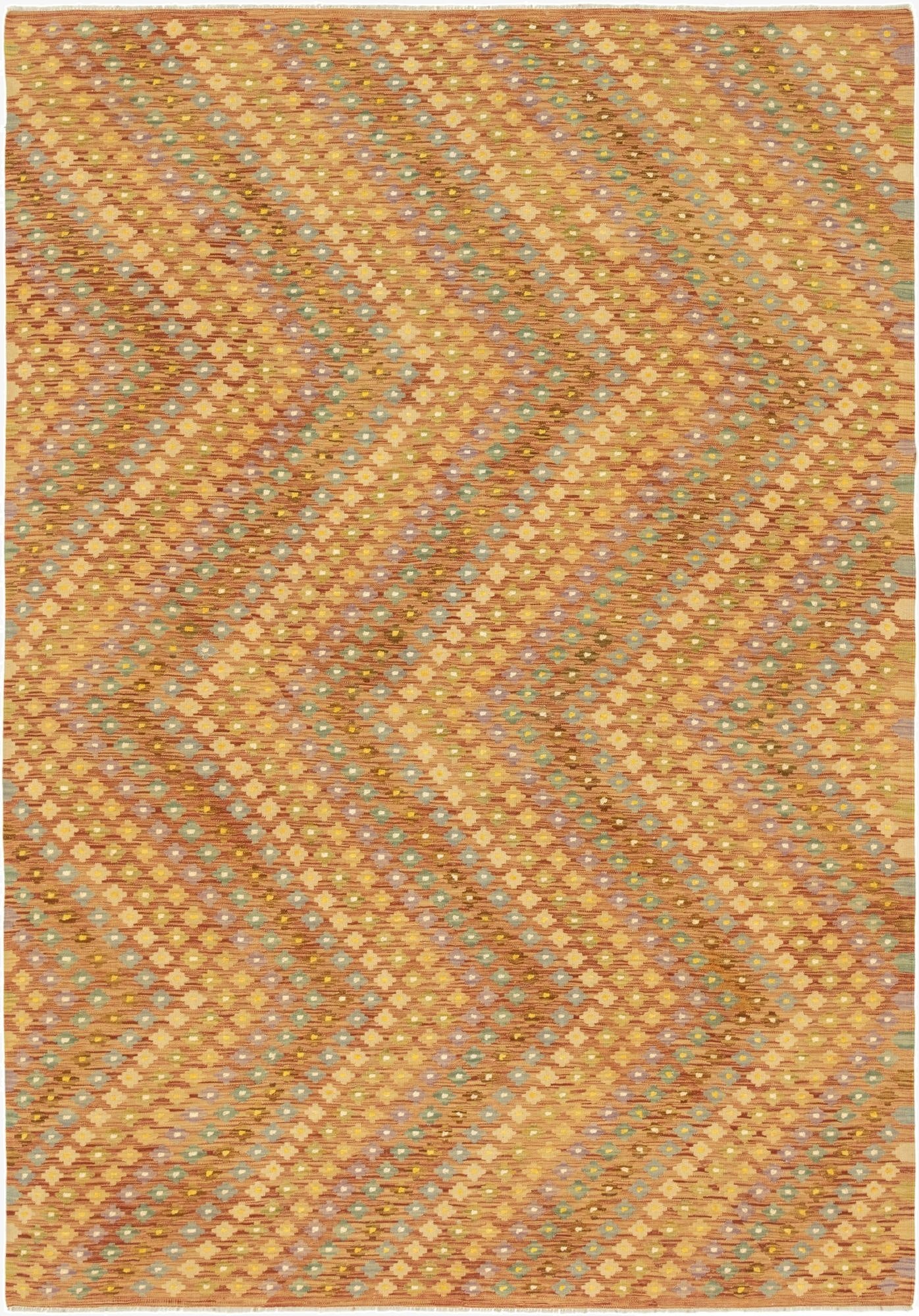 7' 10 x 11' 4  Hand Woven Kilim Modern Wool Rug