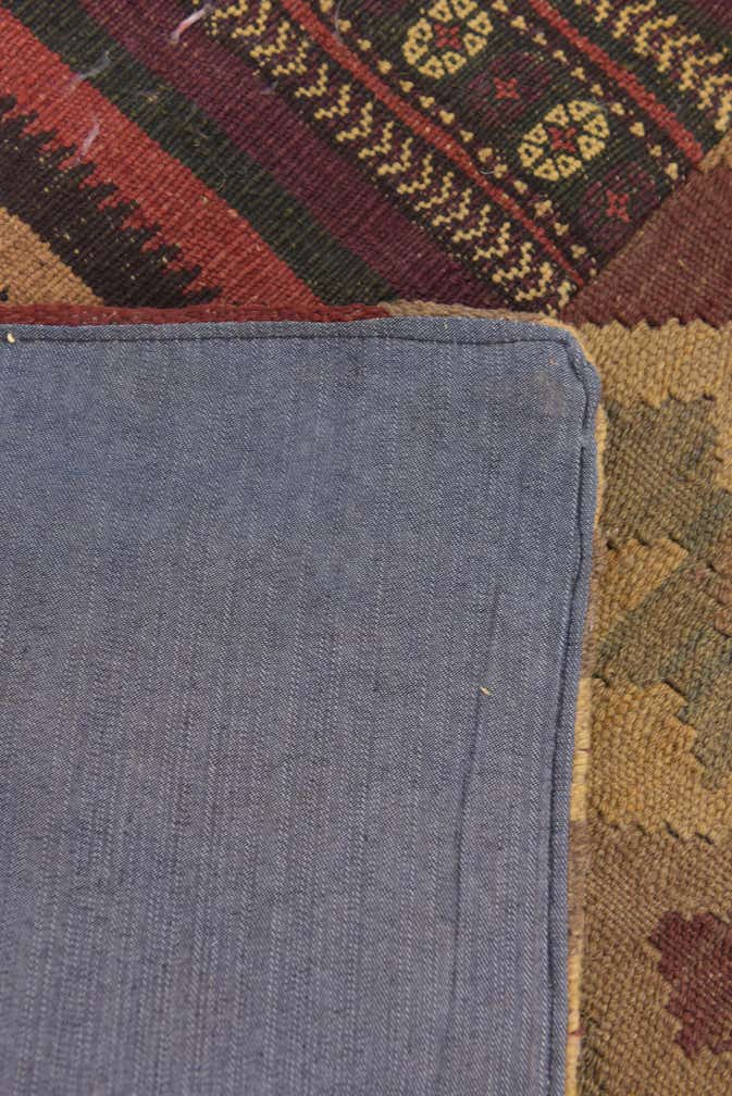 7' x 9' 8 Hand Woven Kilim Patchwork Wool Rug