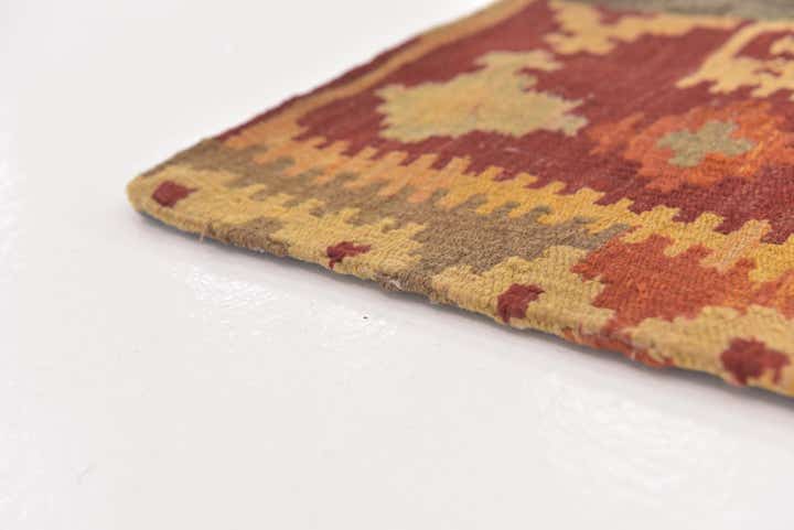 7' x 9' 8 Hand Woven Kilim Patchwork Wool Rug