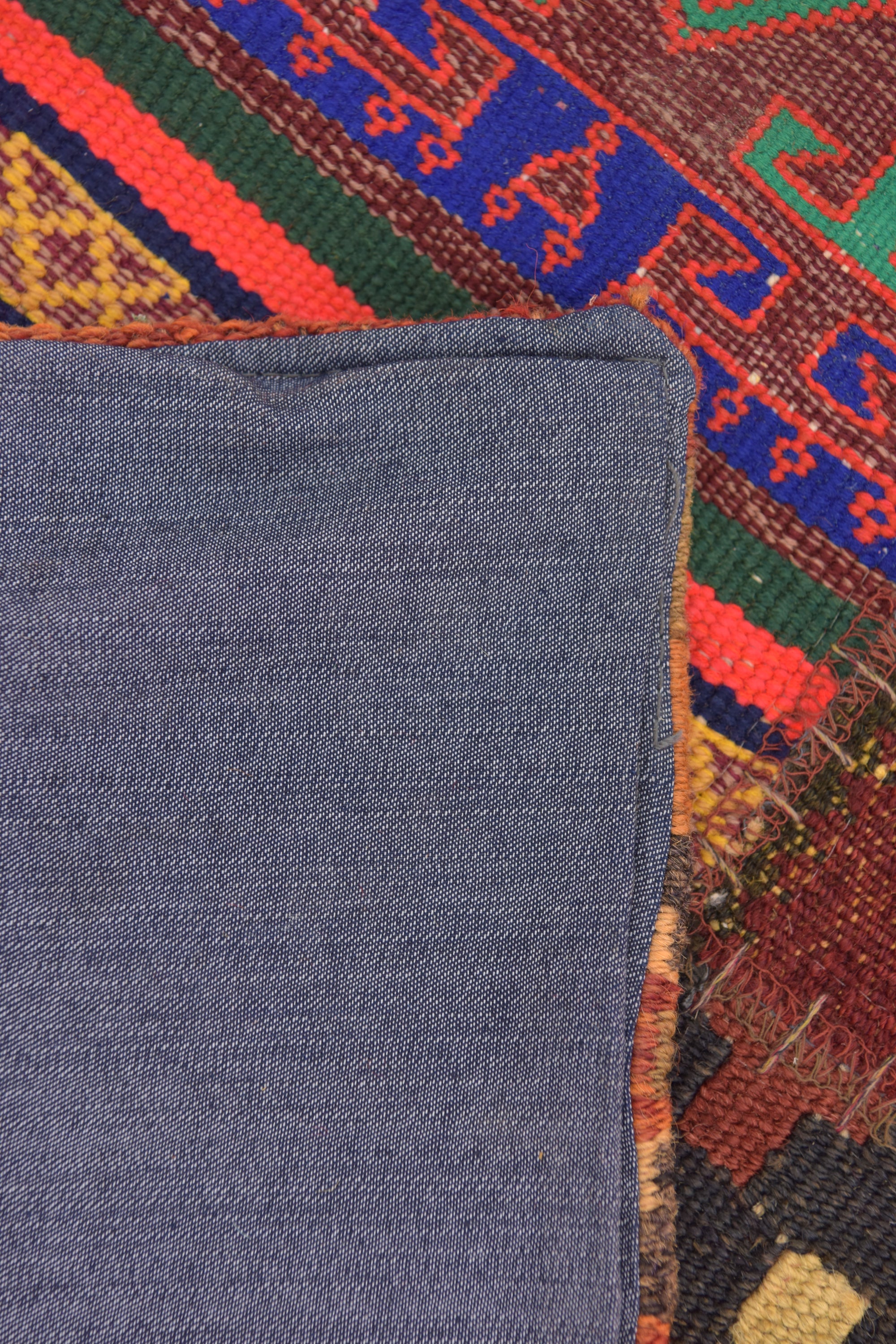 6' 7 x 9' 7 Hand Woven Kilim Patchwork Wool Rug