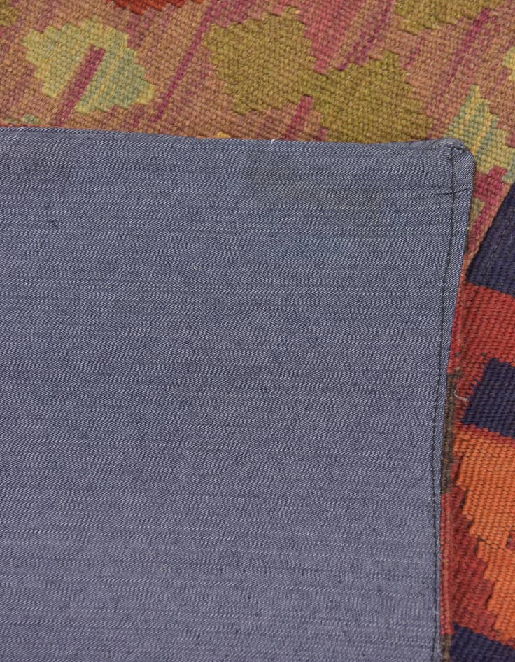 Detail image of 6' 6 x 8' Hand Woven Kilim Patchwork Wool Rug