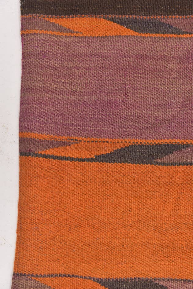 Detail image of 6' 6 x 8' Hand Woven Kilim Patchwork Wool Rug