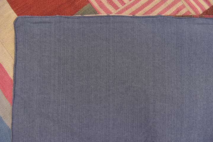 12' 5 x 15' Hand Woven Kilim Patchwork Wool Rug