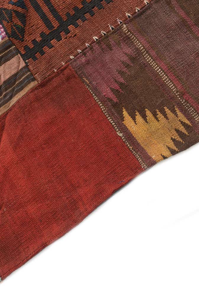 5' x 6' 5 Hand Woven Kilim Patchwork Wool Rug