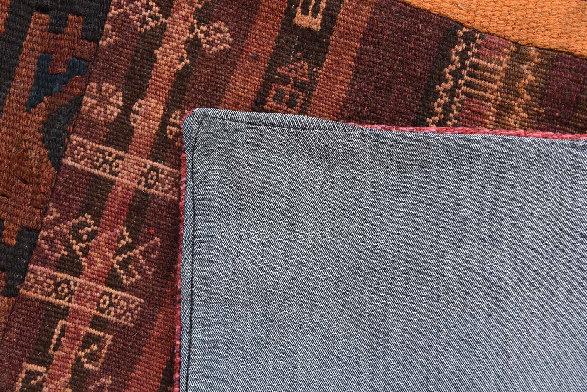 5' x 6' 5 Hand Woven Kilim Patchwork Wool Rug