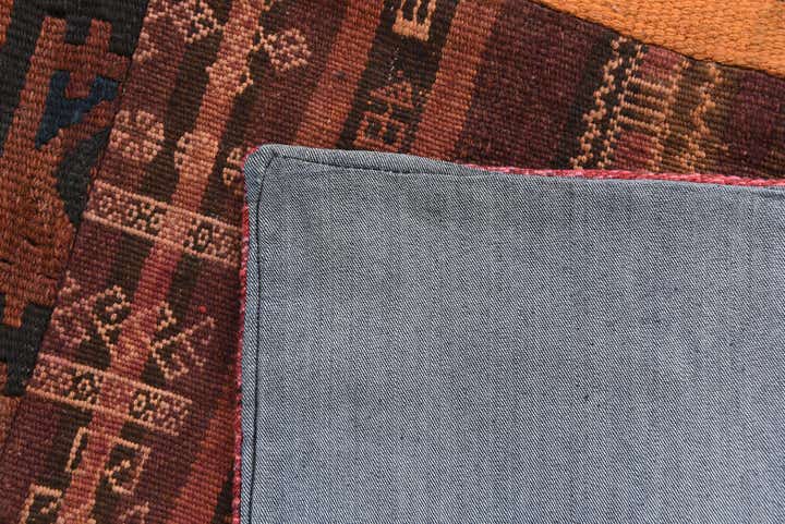 5' x 6' 5 Hand Woven Kilim Patchwork Wool Rug