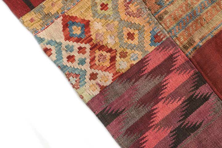 5' x 6' 7 Hand Woven Kilim Patchwork Wool Rug