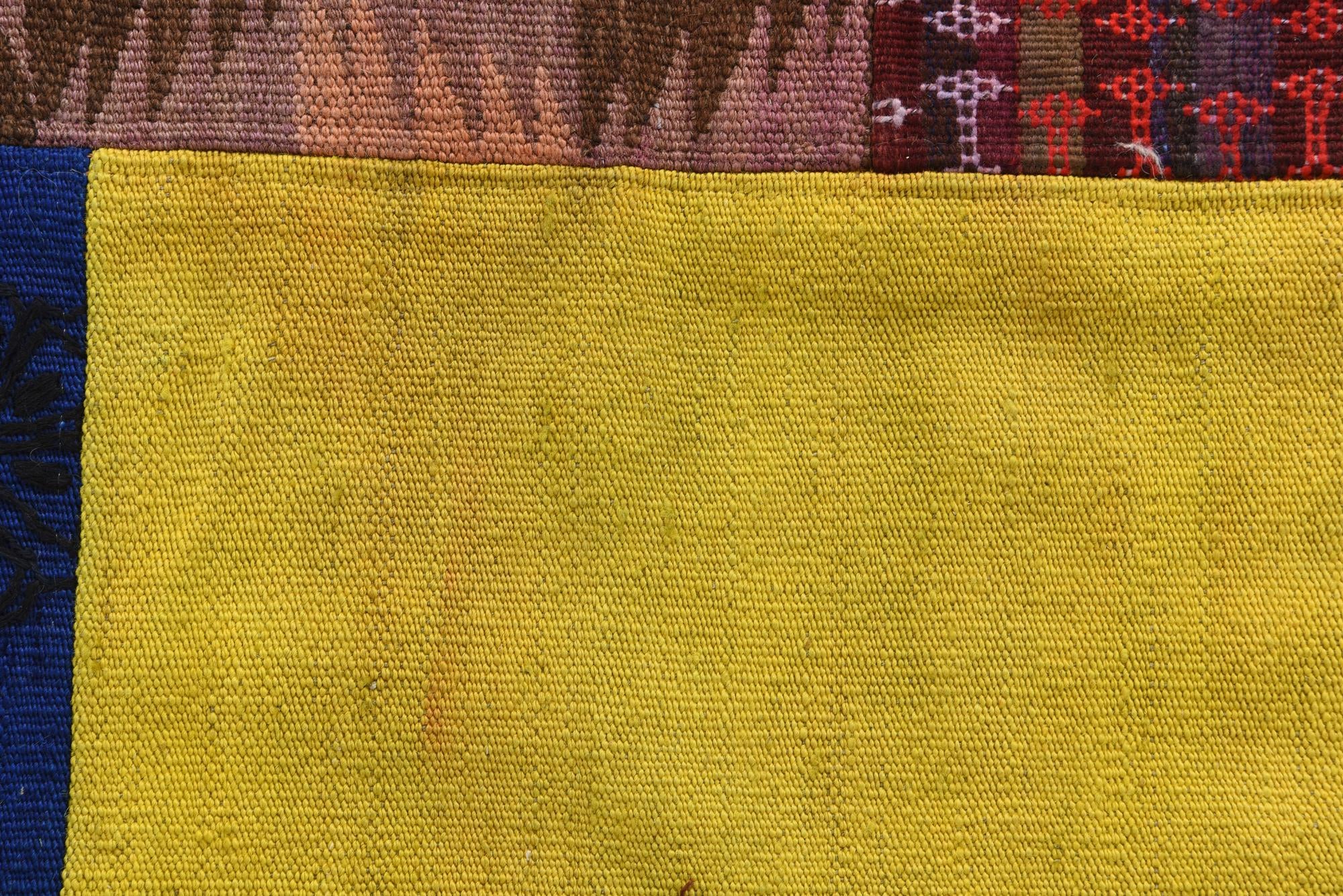 6' 8 x 10' Hand Woven Kilim Patchwork Wool Rug