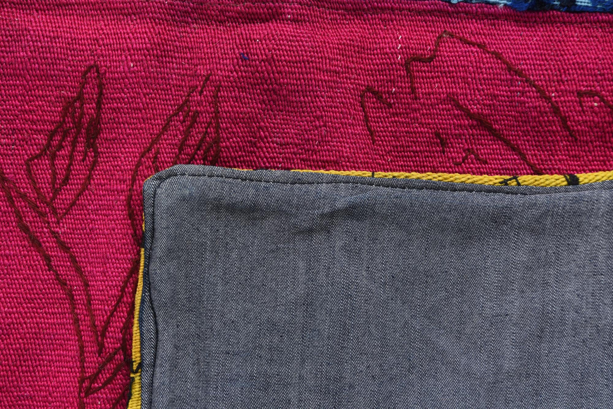 6' 8 x 10' Hand Woven Kilim Patchwork Wool Rug